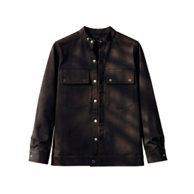 vril core denim jacket – black